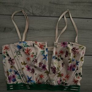 Victoria secret floral corset size small